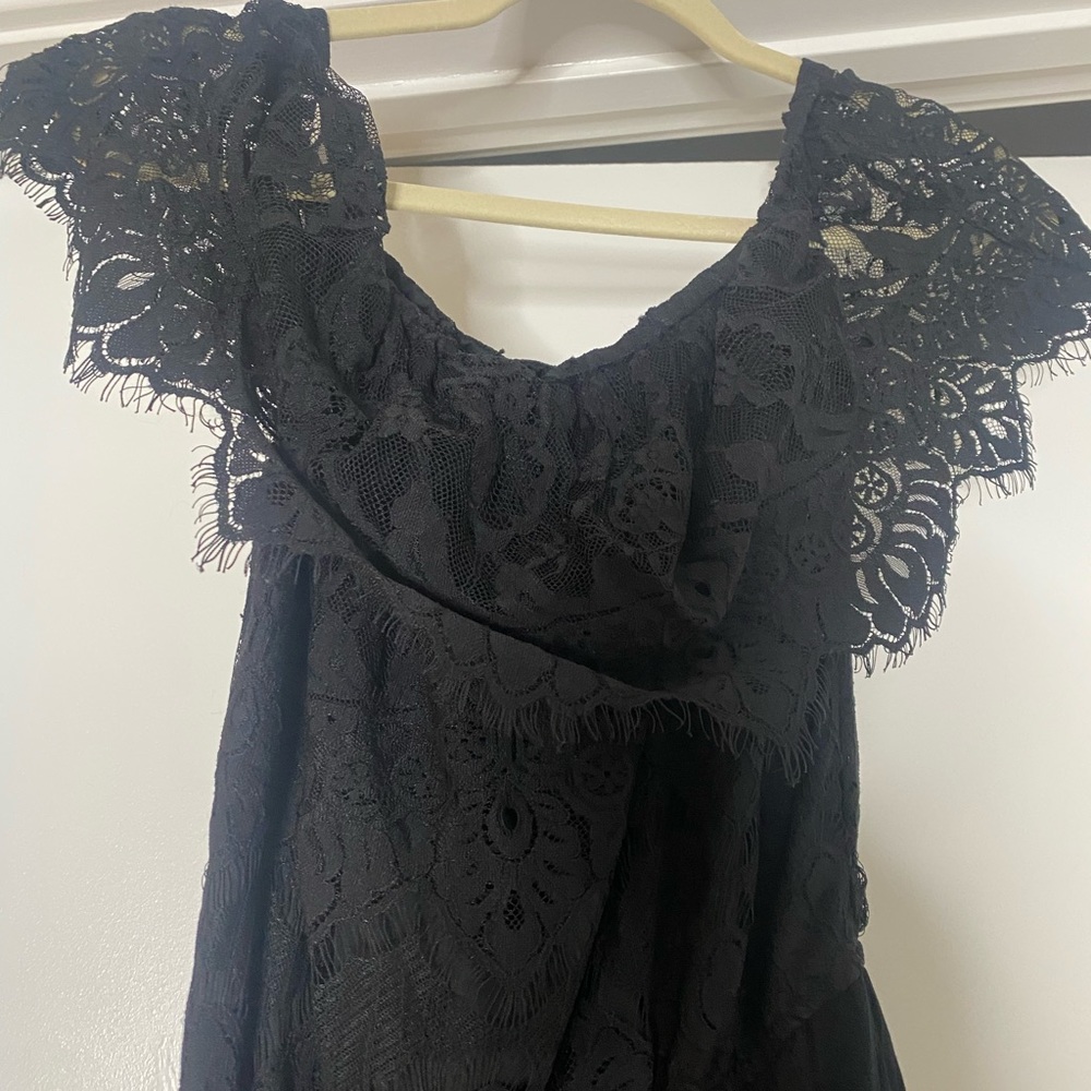 BB Dakota black lace romper Xsmall